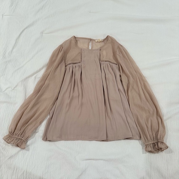 Mystic Tops - Mystic Beige Shimmer Blouse